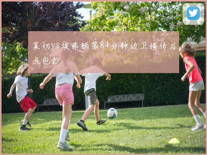 莱切vs埃弗顿第84分钟边卫横传后点包抄